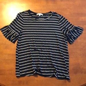 Green envelope blouse medium